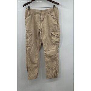 L.L. Bean Cargo Pants Regular Fit Women's 8 Beige Casual